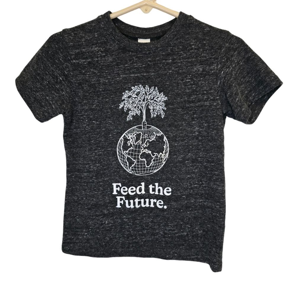 Feed the Future Toddler Grey Eco Organic Cotton Short Sleeve T-shirt 3T